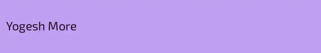 Yogesh More